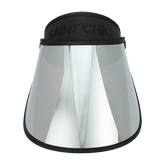 SAINT CHIC Hats Black CHROME PAPARAZZI VISOR® Sun Hat Long Lens